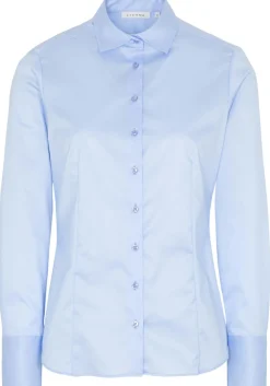 ETERNA dames blouse modern classic, lichtblauw