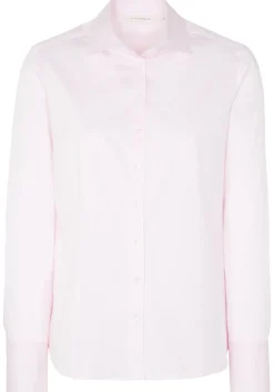 ETERNA dames blouse modern classic, stretch satijnbinding, roze