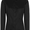 ETERNA dames blouse slim fit, zwart