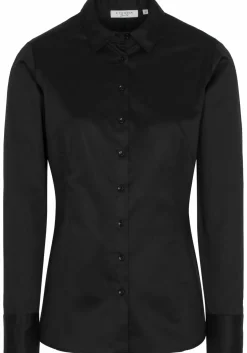 ETERNA dames blouse slim fit, zwart