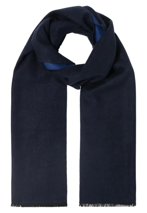 ETERNA herensjaal zijde, blauw met kobalt blauw