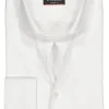 ETERNA modern fit overhemd, dubbele manchet, niet doorschijnend twill heren overhemd, wit