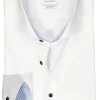 ETERNA modern fit overhemd, popeline, wit (contrast)