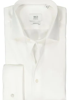 ETERNA modern fit overhemd, twill, ecru