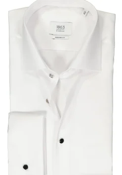 ETERNA modern fit overhemd, twill, wit