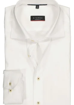 ETERNA modern fit overhemd, superstretch lyocell heren overhemd, wit