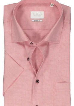ETERNA modern fit overhemd korte mouw, twill, roze