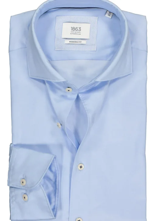 ETERNA modern fit overhemd, 1863 casual Soft tailoring, lichtblauw