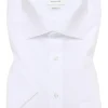 ETERNA modern fit overhemd korte mouw, popeline, wit