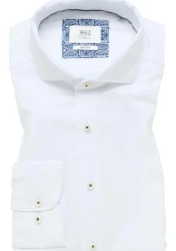 ETERNA slim fit overhemd, twill, wit
