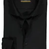 ETERNA slim fit overhemd, twill, zwart