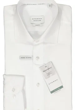 ETERNA slim fit overhemd, popeline, wit