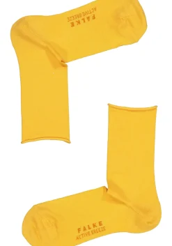 FALKE Active Breeze damessokken, lyocell, okergeel (mustard)