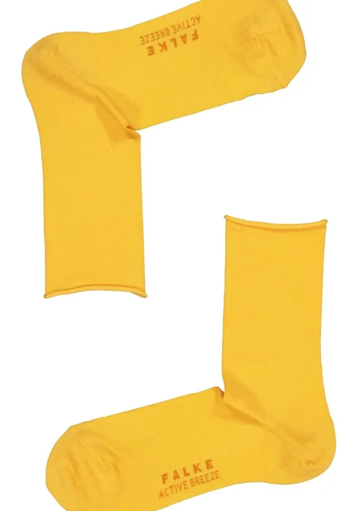 FALKE Active Breeze damessokken, lyocell, okergeel (mustard)
