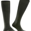 FALKE Airport heren kniekousen, groen (green mel.)