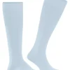 FALKE Airport heren kniekousen, blauw (light blue)