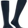 FALKE Airport heren kniekousen, blauw (space blue)