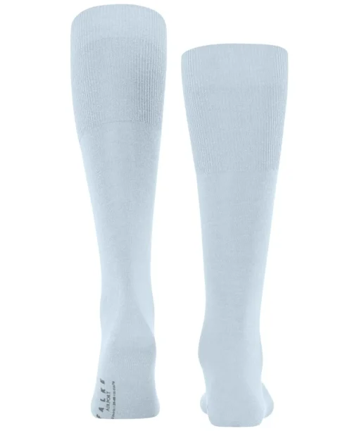 FALKE Airport heren kniekousen, blauw (light blue)