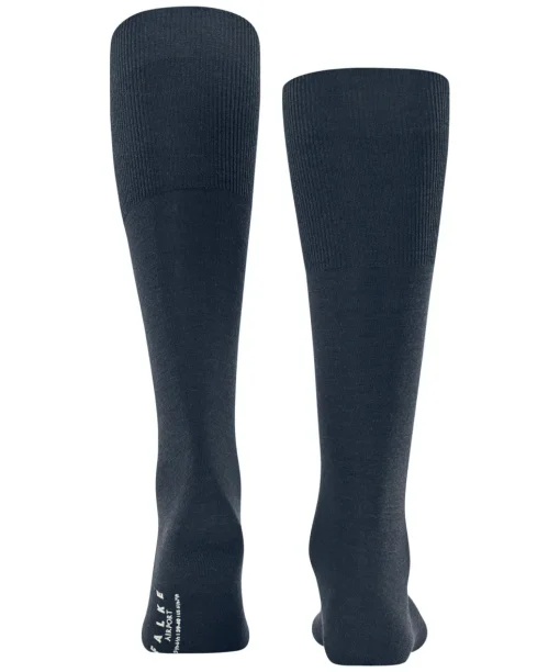 FALKE Airport heren kniekousen, blauw (space blue)