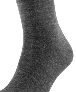 FALKE Airport heren kniekousen, grijs (dark grey)