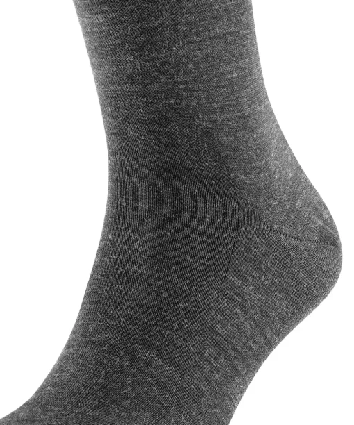 FALKE Airport heren kniekousen, grijs (dark grey)