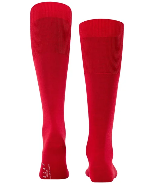 FALKE Airport heren kniekousen, rood (scarlet)