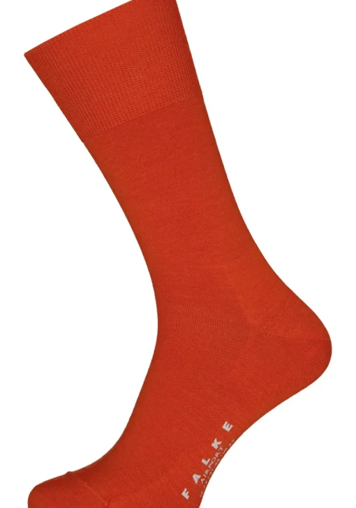 FALKE Airport herensokken, oranje (brick)