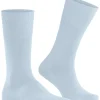 FALKE Airport herensokken, blauw (light blue)