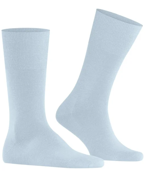 FALKE Airport herensokken, blauw (light blue)