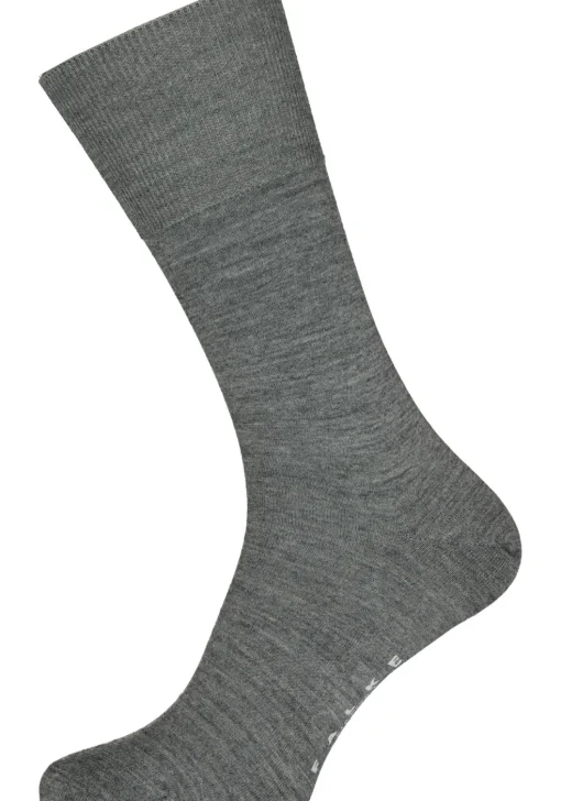 FALKE Airport herensokken, grijs (dark grey)