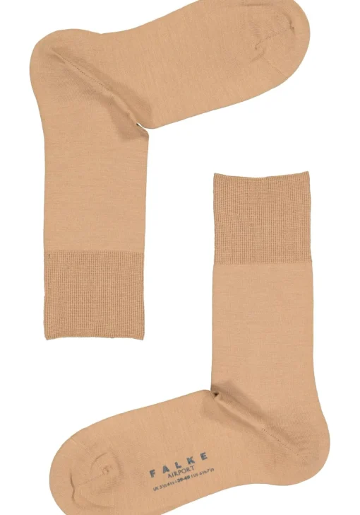 FALKE Airport herensokken, camel bruin (camel)
