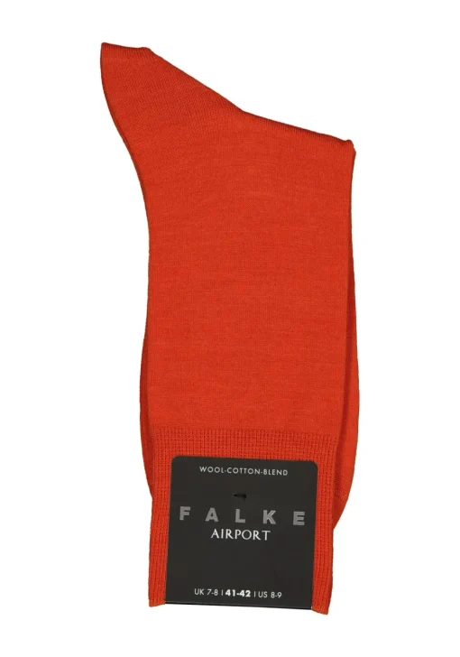 FALKE Airport herensokken, oranje (brick)
