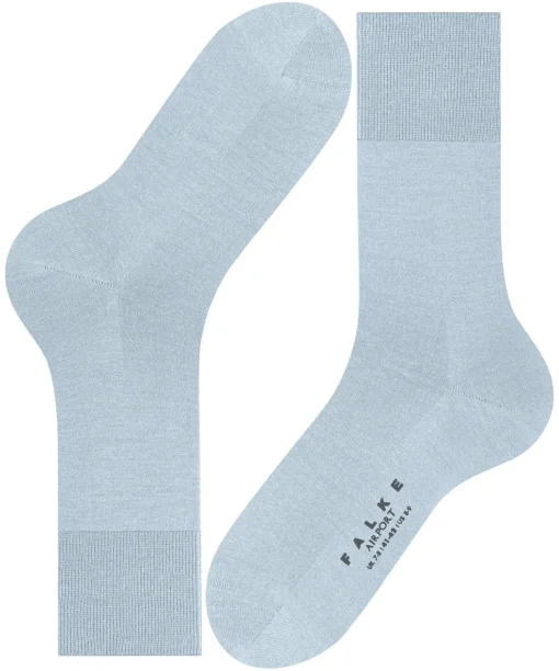 FALKE Airport herensokken, blauw (light blue)