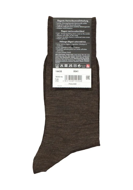 FALKE Airport herensokken, bruin (brown melange)