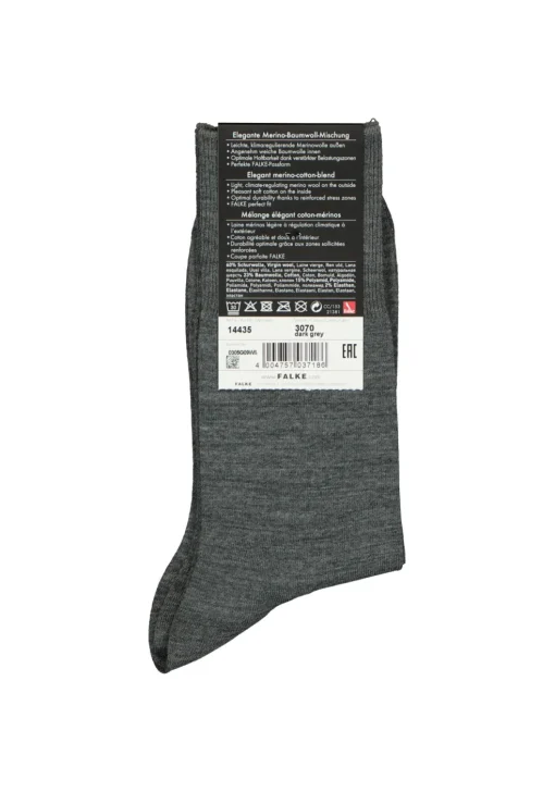 FALKE Airport herensokken, grijs (dark grey)
