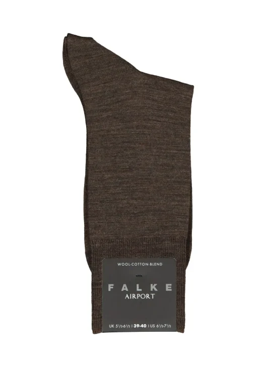 FALKE Airport herensokken, bruin (brown melange)