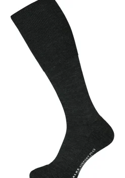 FALKE Airport Plus heren kniekousen, antraciet (anthracite melange)