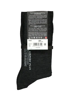 FALKE Airport Plus heren kniekousen, antraciet (anthracite melange)