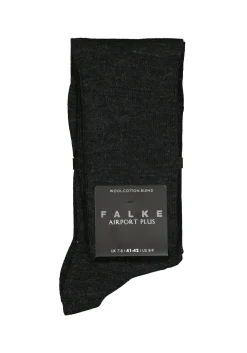 FALKE Airport Plus heren kniekousen, antraciet (anthracite melange)