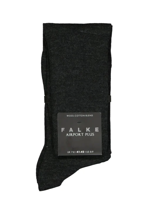 FALKE Airport Plus heren kniekousen, antraciet (anthracite melange)
