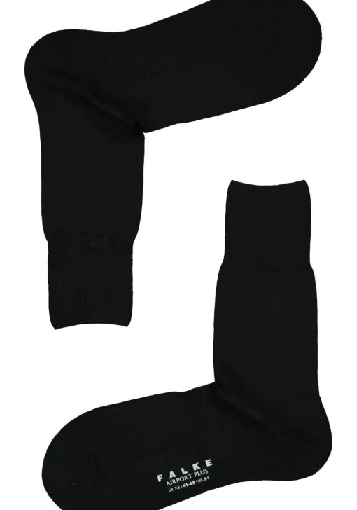 FALKE Airport Plus herensokken, zwart (black)