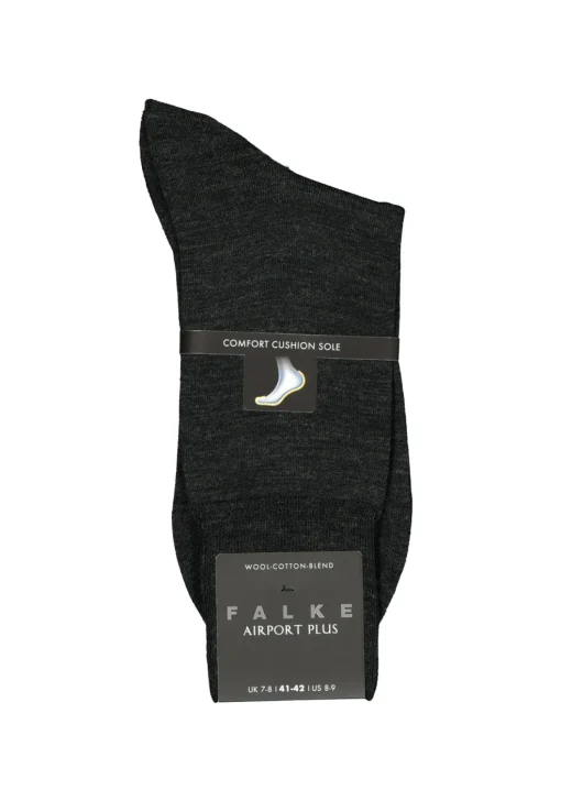 FALKE Airport Plus herensokken, antraciet (anthracite melange)
