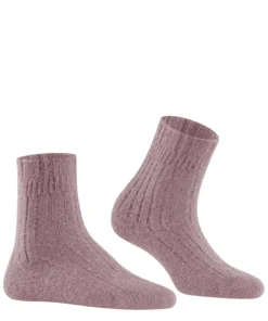 FALKE Bedsock Rib damessokken, mauve (brick)