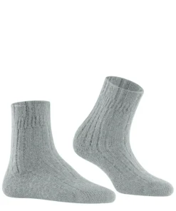 FALKE Bedsock Rib damessokken, zilvergrijs (silver)