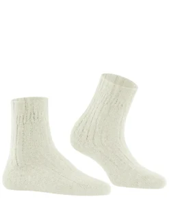 FALKE Bedsock Rib damessokken, beige (off-white)