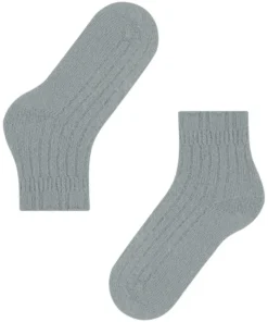 FALKE Bedsock Rib damessokken, zilvergrijs (silver)