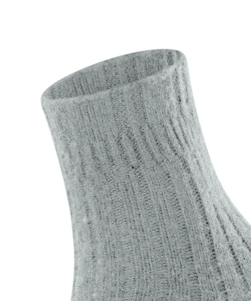 FALKE Bedsock Rib damessokken, zilvergrijs (silver)
