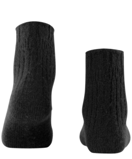 FALKE Bedsock Rib damessokken, zwart (black)