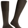 FALKE Bristol Pure heren kniekousen, bruin (brown)