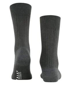 FALKE Bristol Pure Heren herensokken, antraciet (anthra.mel)
